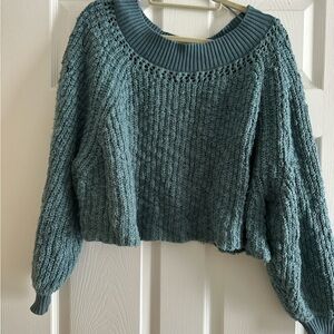 Teal Knit free people Women's Sweater